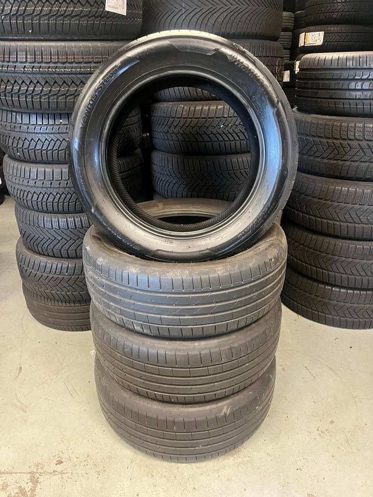 2x 225/55R18 Hankook Zomerbanden, Auto-onderdelen, Banden en Velgen, Ophalen, 18 inch, Gebruikt, Hankook