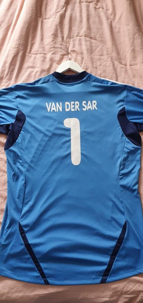 Gesigneerd Edwin van der Sar afscheidswedstrijd shirt, Maat L, Ophalen, Zo goed als nieuw, Shirt