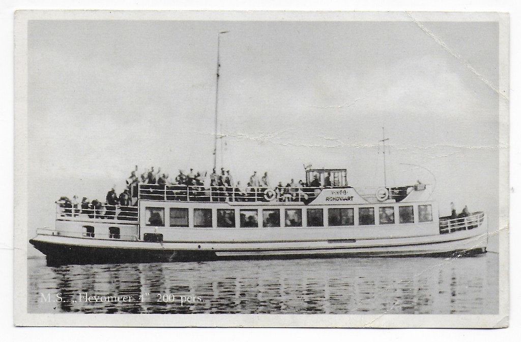 MS Flevomeer Gelopen Ansichtkaart ( B7750), Ophalen of Verzenden, 1980 tot heden, Gelopen, Zuid-Holland