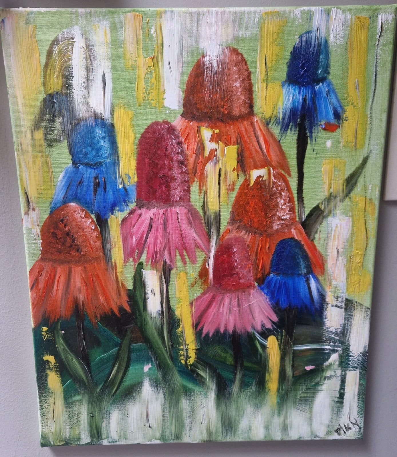 Abstract kunstwerk- schilderij, Antiek en Kunst, Kunst | Schilderijen | Abstract, Ophalen