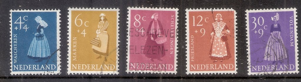 Nederland 707/711 gebruikt., Ophalen of Verzenden, Na 1940, Gestempeld