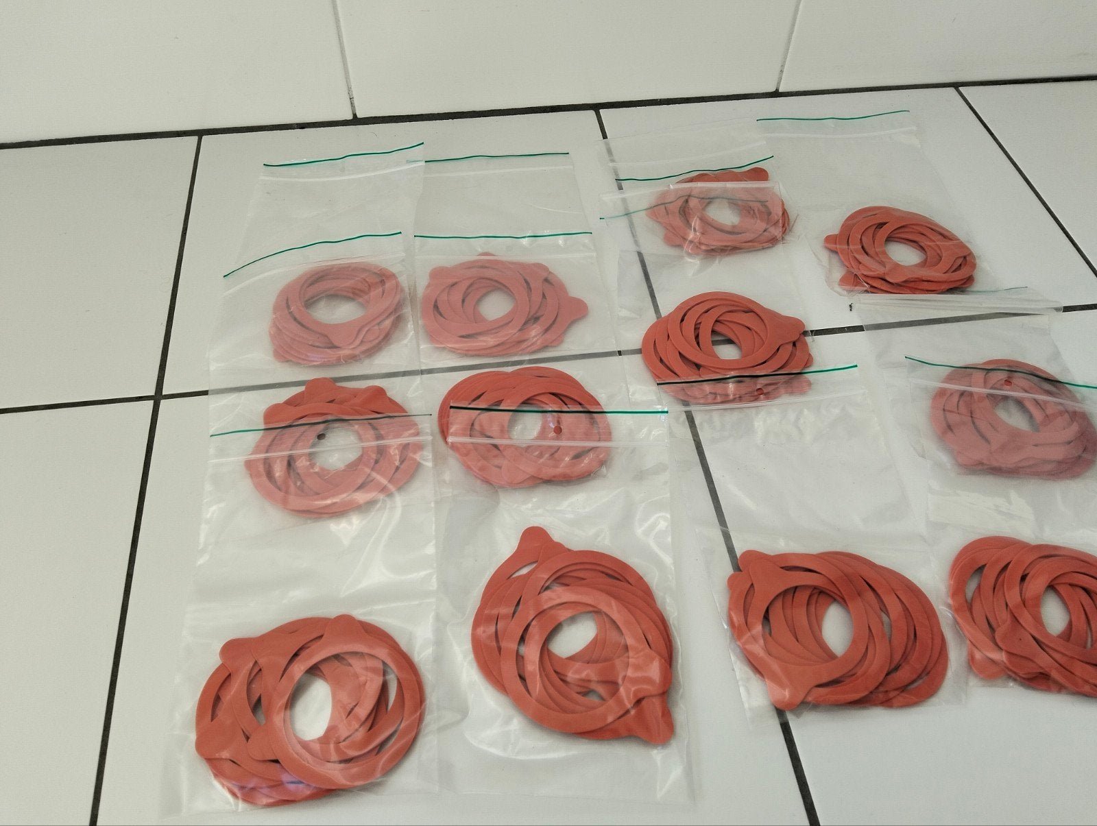 Weckpot Ringen 54x67mm voor 60mm Weck-potten, Overige typen, Nieuw, Ophalen of Verzenden, Rood