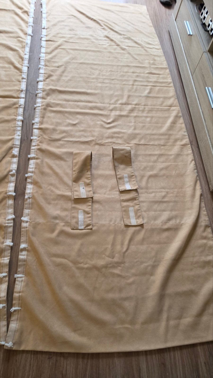 Luxe Gordijnen met Kwastjes - Beige/Goud, Ophalen of Verzenden, Gebruikt, Volvo