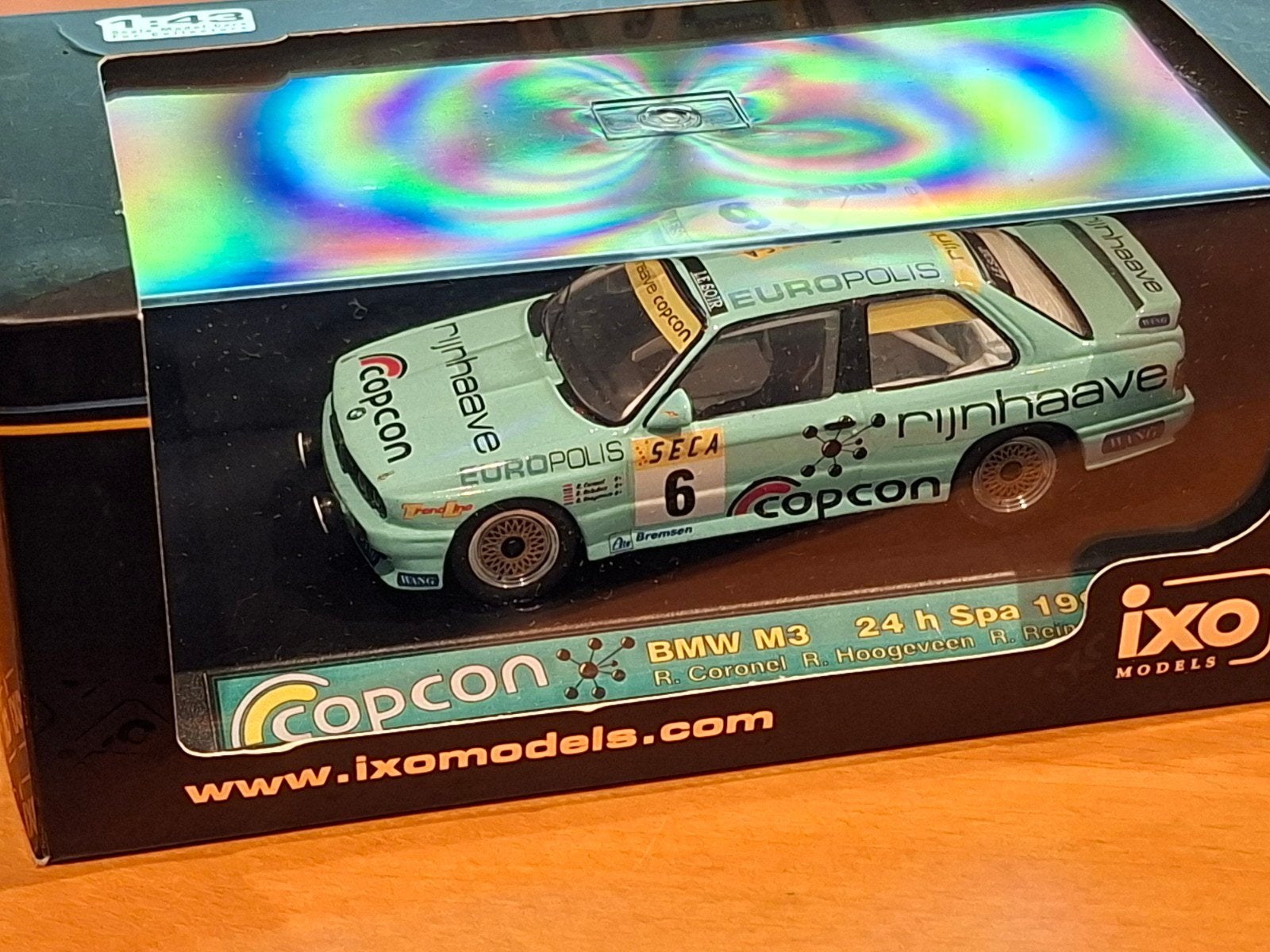 Uniek BMW M3 E30 24u Spa 1991 Coronel 1:43 model, Verzenden, Gebruikt, Auto, Overige merken