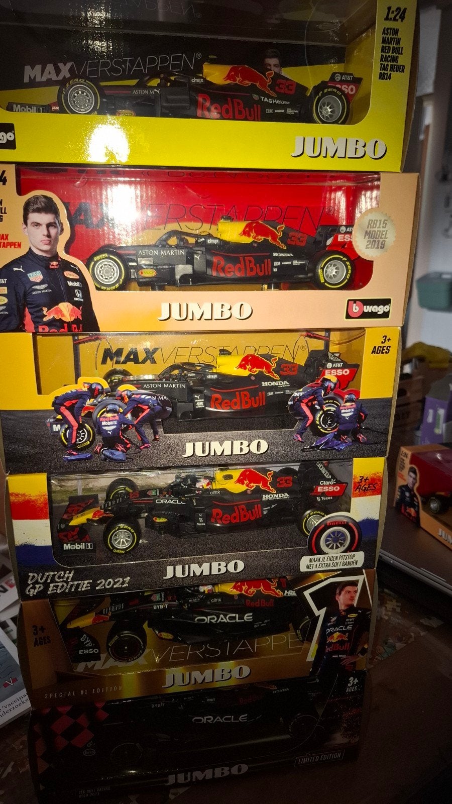 Max Verstappen Red Bull Racing F1 schaalmodellen, Ophalen of Verzenden, Nieuw, Auto, Overige merken