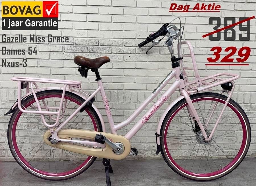ZGAN Gazelle Miss Grace Nex-3 € 389 Alléén vandaag € 329, Ophalen, 53 tot 56 cm, (Extra) lage instap, Zo goed als nieuw