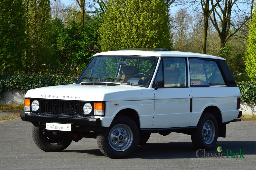 Land Rover Range Rover 3.5 V8 3-Doors (bj 1981), Auto's, Oldtimers, Stof, Land Rover, Beige, Wit