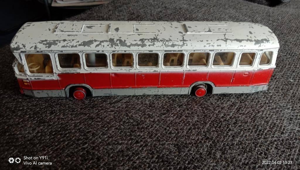 Lion toys bus rood opknapper, Verzenden, Gebruikt, Auto, Lion Toys