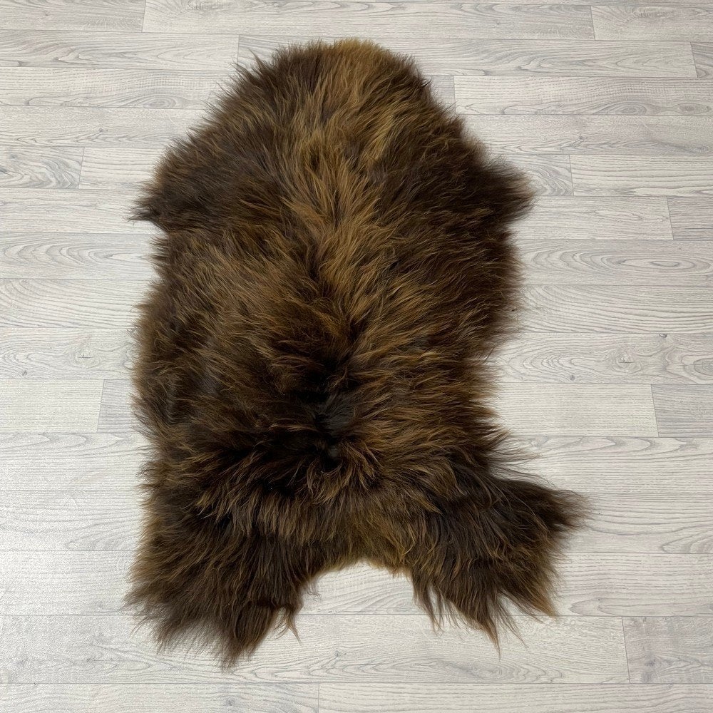 Schapenvacht IJslands bruin 115x60cm #1940 | Lederstore, Landelijk, modern, Scandinavisch, industrieel, 100 tot 150 cm, Bruin
