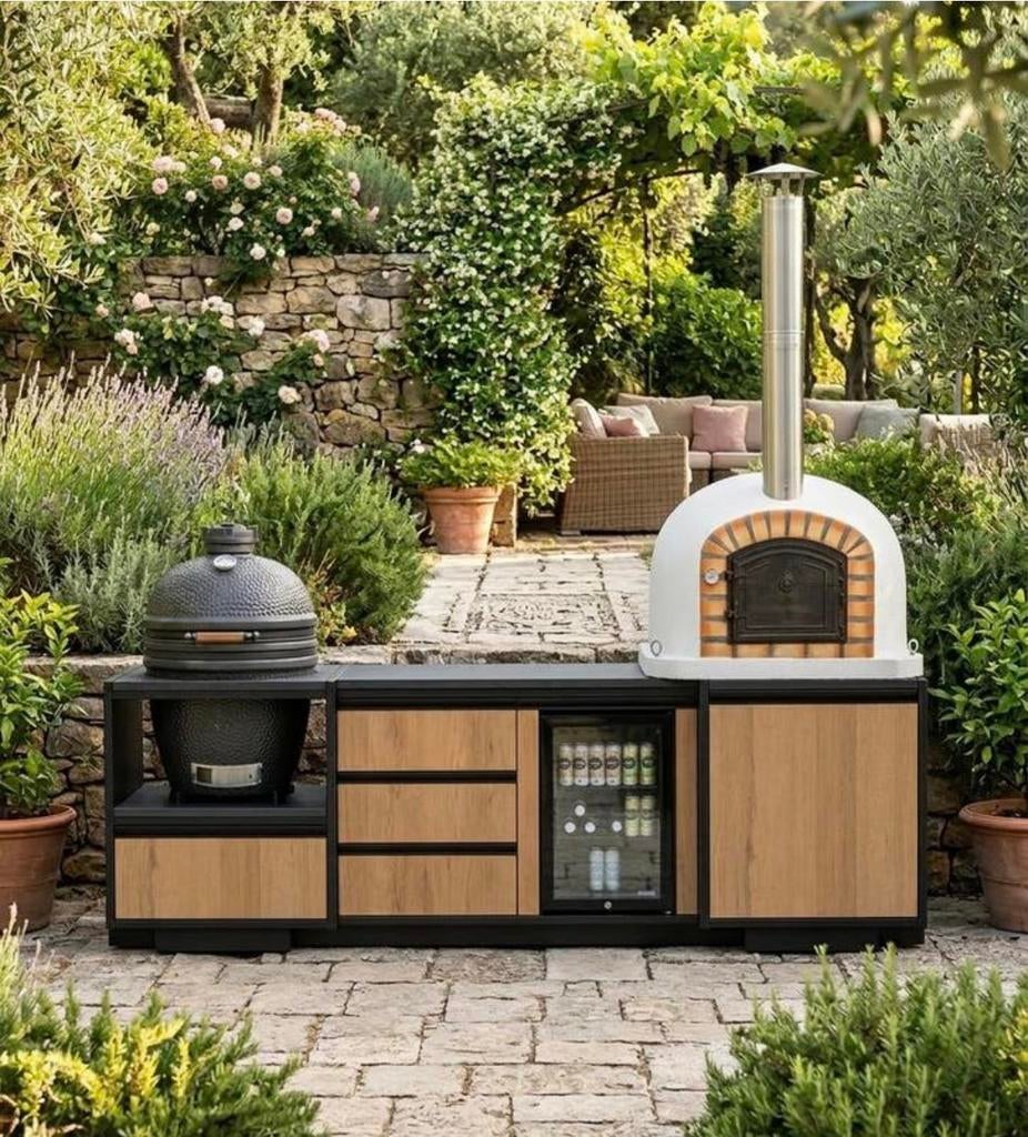 Pizzaoven Steenoven Houtgestookt – Bezorging NL – Geisoleerd, Tuin en Terras, Pizzaovens, Ophalen, Nieuw