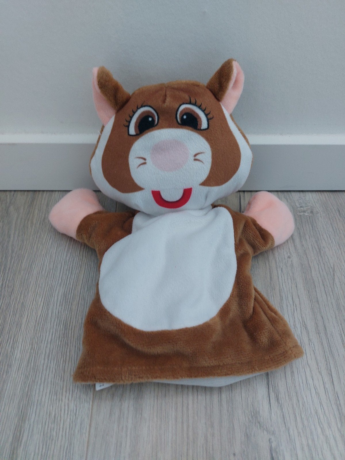 Knuffel handpop Albert Heijn Ah hamster L1848, Ophalen of Verzenden, Zo goed als nieuw