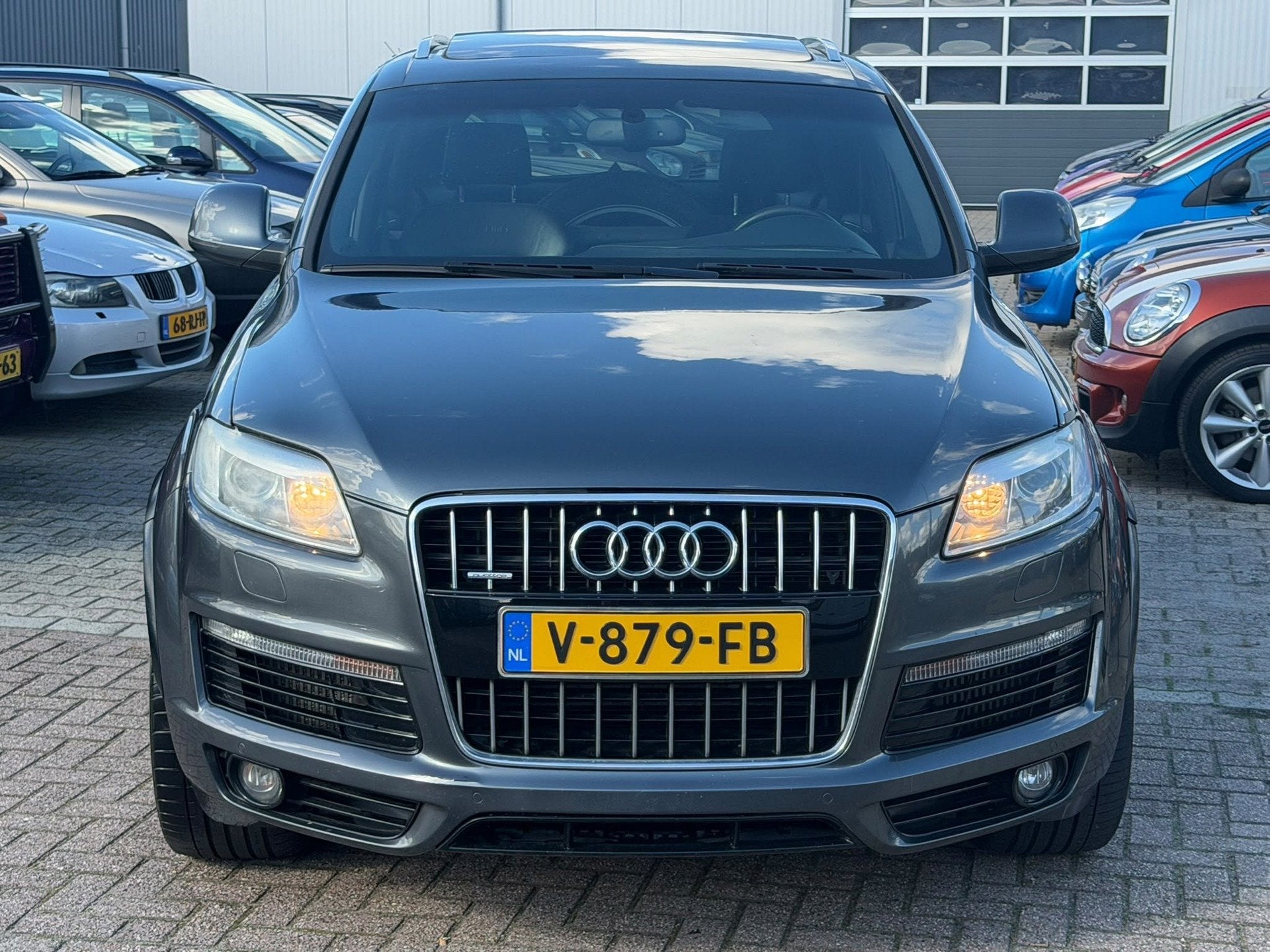 Audi Q7 4.2 TDI Quattro S-line Pano Grijs Kenteken Bedrijsau, Auto's, Overige merken, Euro 5, Gebruikt, 8 cilinders