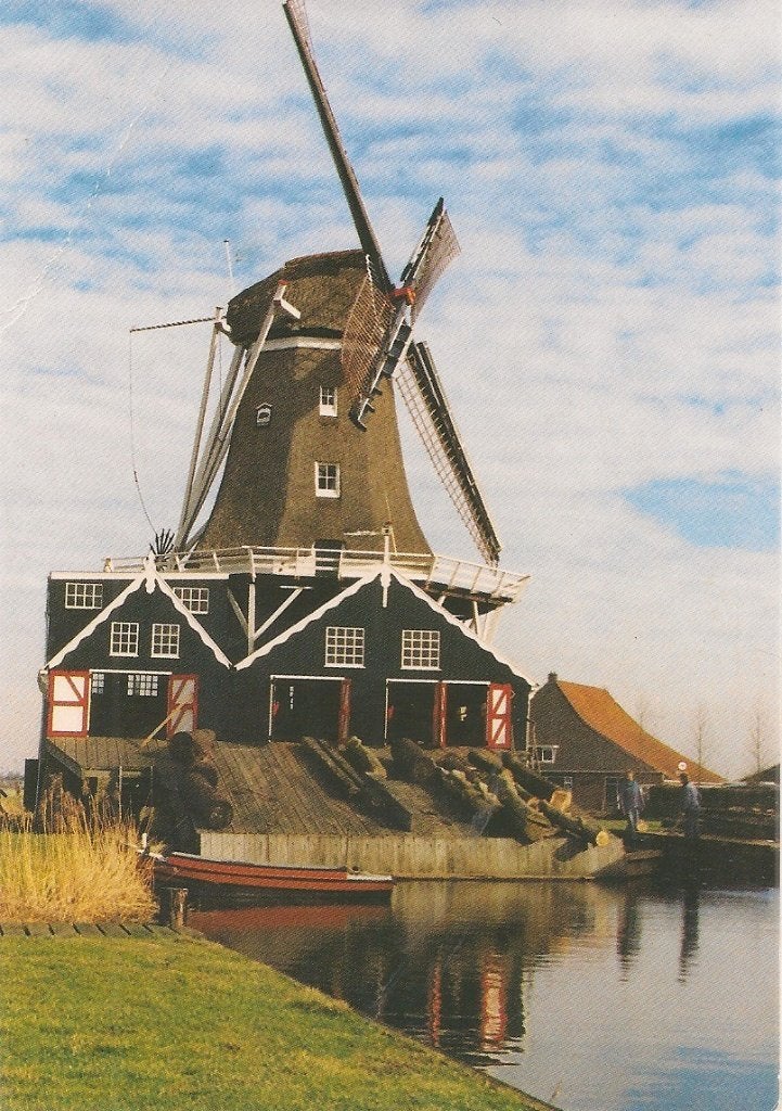 Ansichtkaart Houtzaagmolen De Rat, IJlst, Ophalen of Verzenden, 1980 tot heden, Gelopen, Friesland