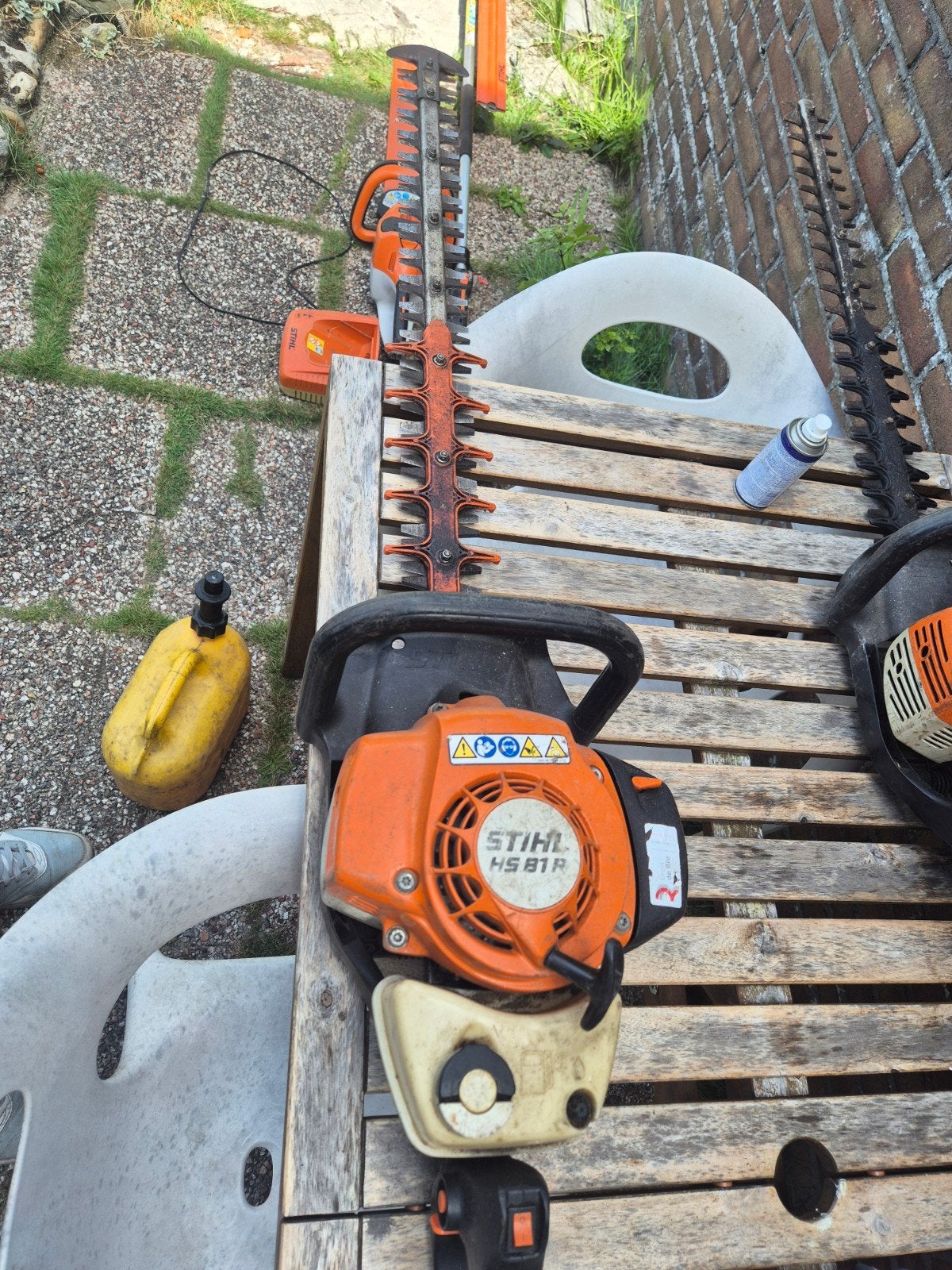 Stihl HS 81 R Heggenschaar - Benzine, Tuin en Terras, Heggenscharen, Ophalen, Gebruikt, Benzine, Stihl