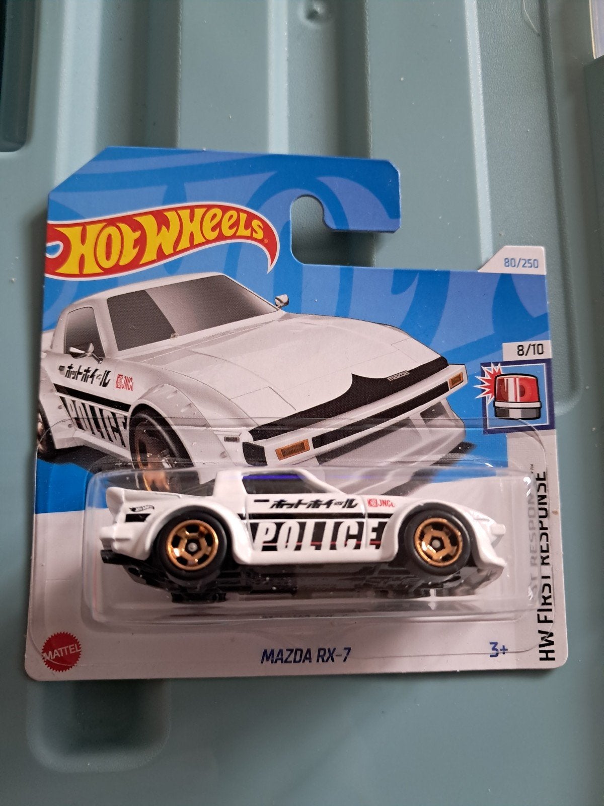 Hot Wheels Mazda RX-7 Police wit nieuw in verpakking, Ophalen of Verzenden, Nieuw, Auto