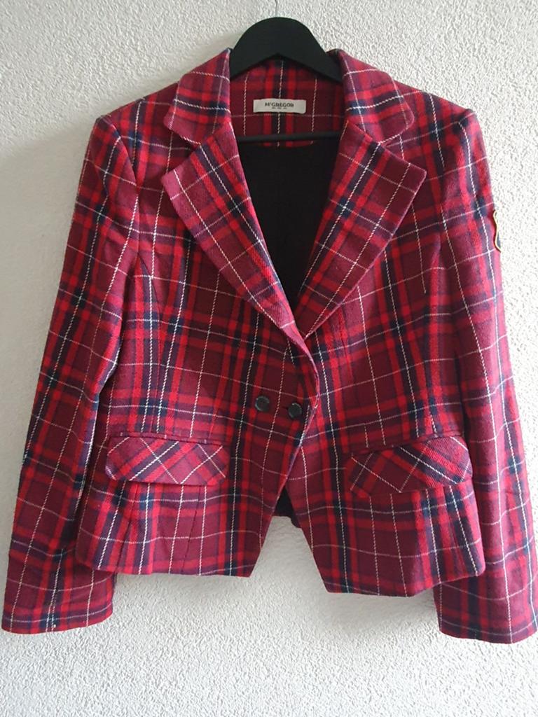 McGregor geruit jasje rood/blauw - Maat M, Maat 38/40 (M), McGregor, Ophalen of Verzenden, Zo goed als nieuw