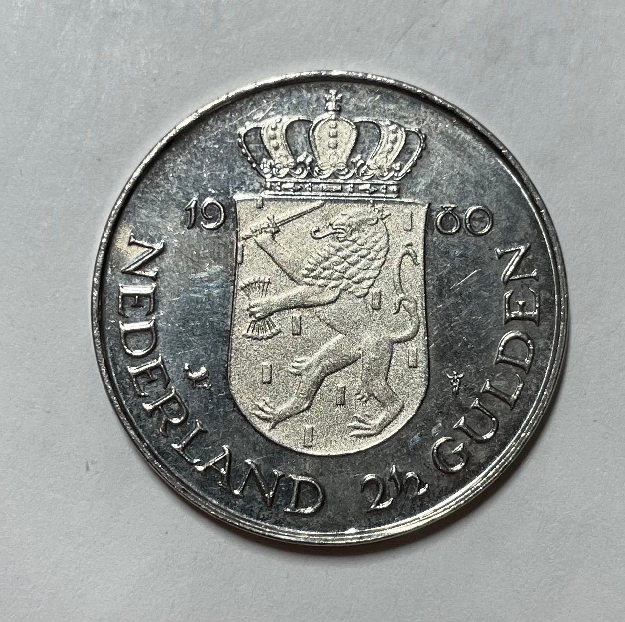 2,5 gulden Nederland 1980, Ophalen of Verzenden, Koningin Juliana, 2½ gulden