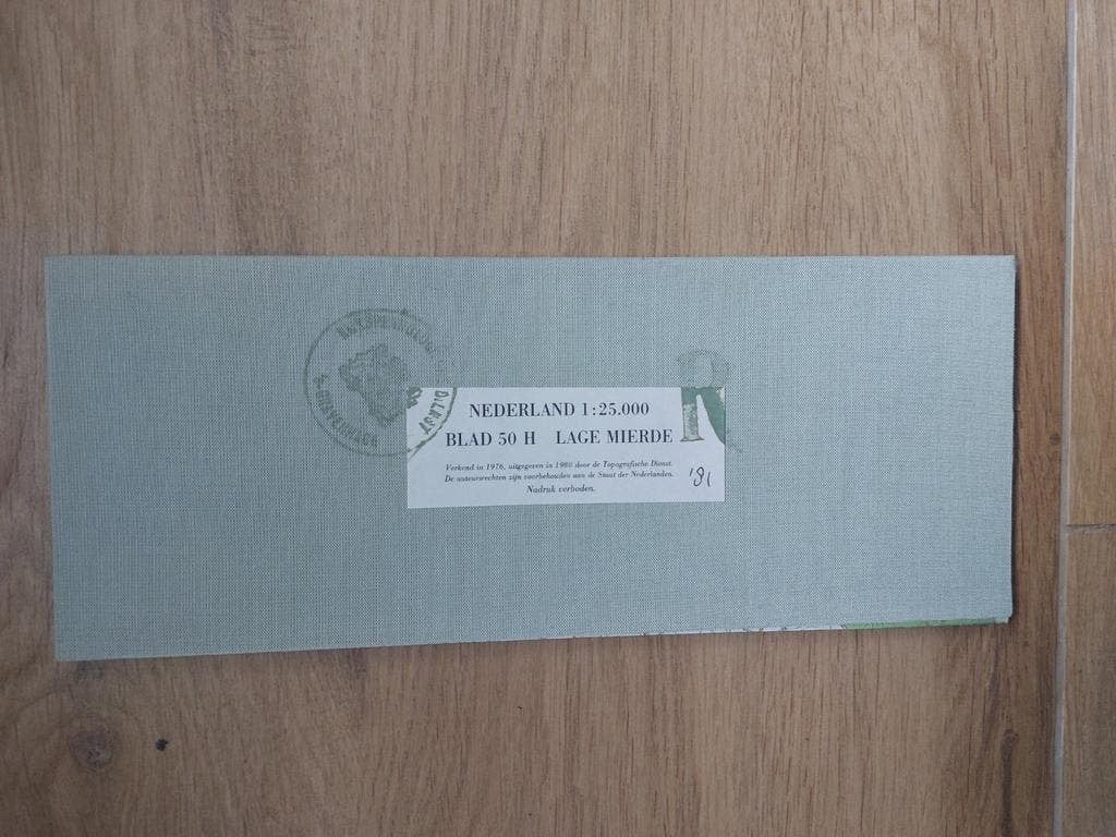 50H Lage Mierde Reusel Poppel Esbeek Maarle Stafkaart 1980, Boeken, Topografische Dienst Nederland, Ophalen of Verzenden, 1800 tot 2000