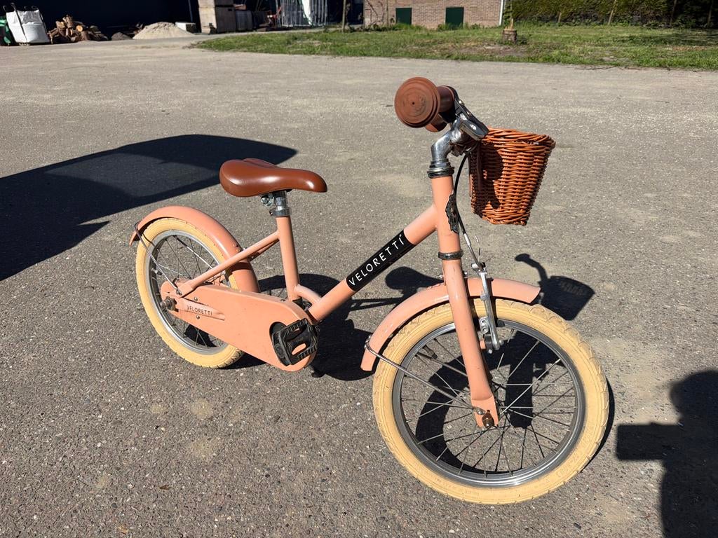 Veloretti Maxi Kinderfiets 3-6 jaar met mandje, Fietsen en Brommers, Ophalen of Verzenden, Gebruikt, Velgrem, 16 tot 20 inch