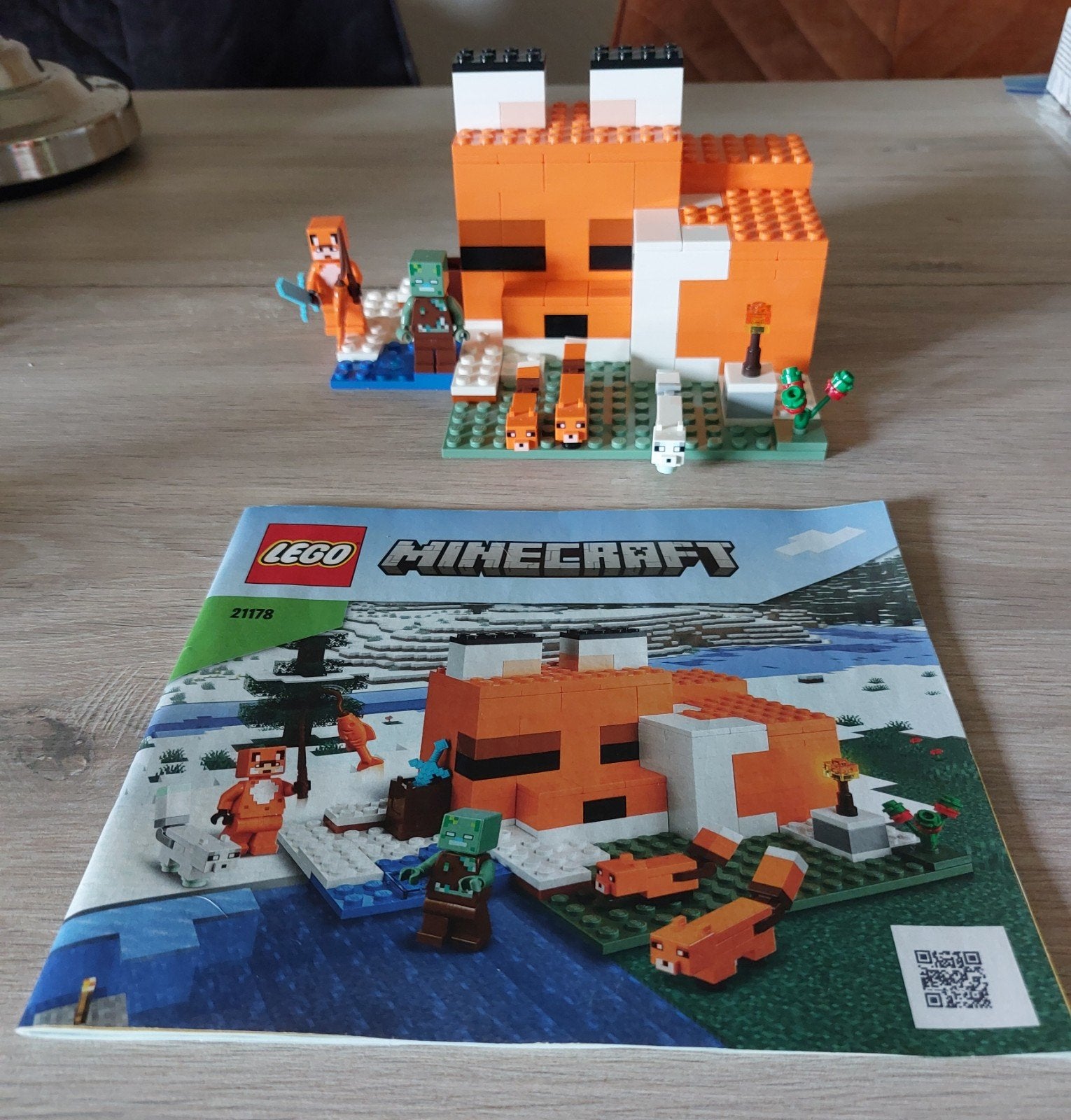 LEGO Minecraft, De Vossenlodge,  Set 21178, Ophalen, Minecraft, Lego, Compleet