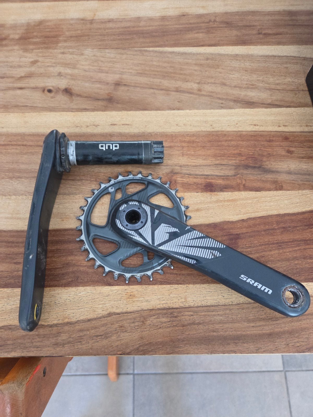Sram x1 carbon dub crankstel. In prima staat. 175mm, Crankstel of Pedalen, Ophalen of Verzenden, Zo goed als nieuw, SRAM