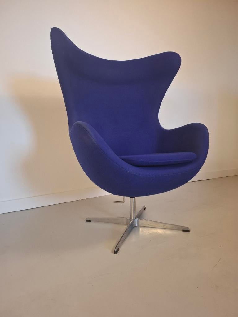 Vintage Egg Chair fauteuil stoel Arne Jacobsen replica, Huis en Inrichting, Ophalen of Verzenden, Gebruikt, 75 tot 100 cm, 50 tot 75 cm