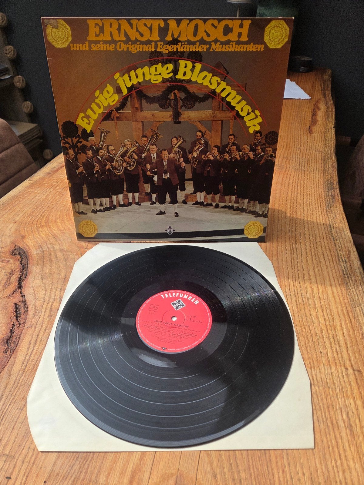 Ernst Mosch - Ewig junge Blasmusik LP (Telefunken), Cd's en Dvd's, Vinyl | Nederlandstalig, LP, Gebruikt, Ophalen of Verzenden