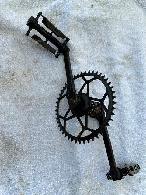 Origineel trapas met pedalen Truppenfahrrad Wehrmacht fiets, Ophalen of Verzenden, Overige soorten, Duitsland, Overige typen