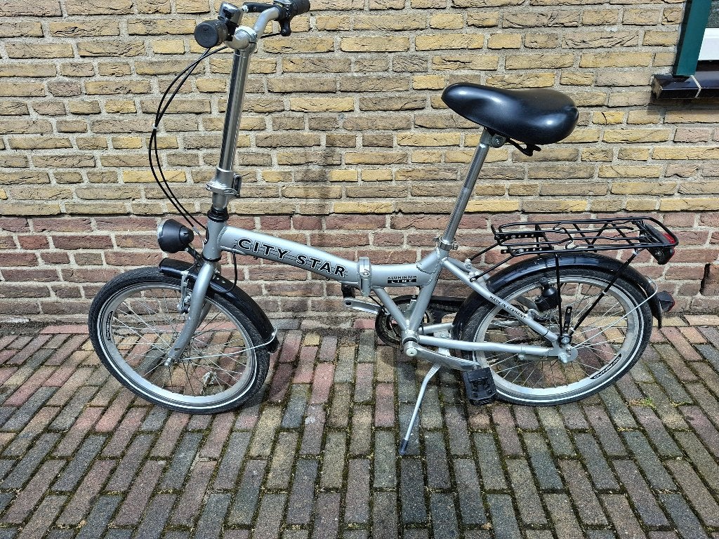 vouwfiets, Fietsen en Brommers, Fietsen | Vouwfietsen, Velgrem, 16 tot 18 inch, Versnellingen, Zo goed als nieuw