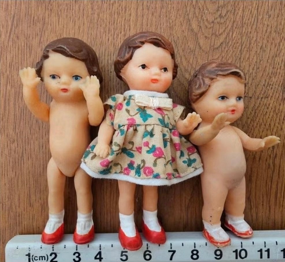 Ari poppetjes- 3x- Vintage- (Duits) - Verzend ook!, Ophalen, Gebruikt, Poppenhuis