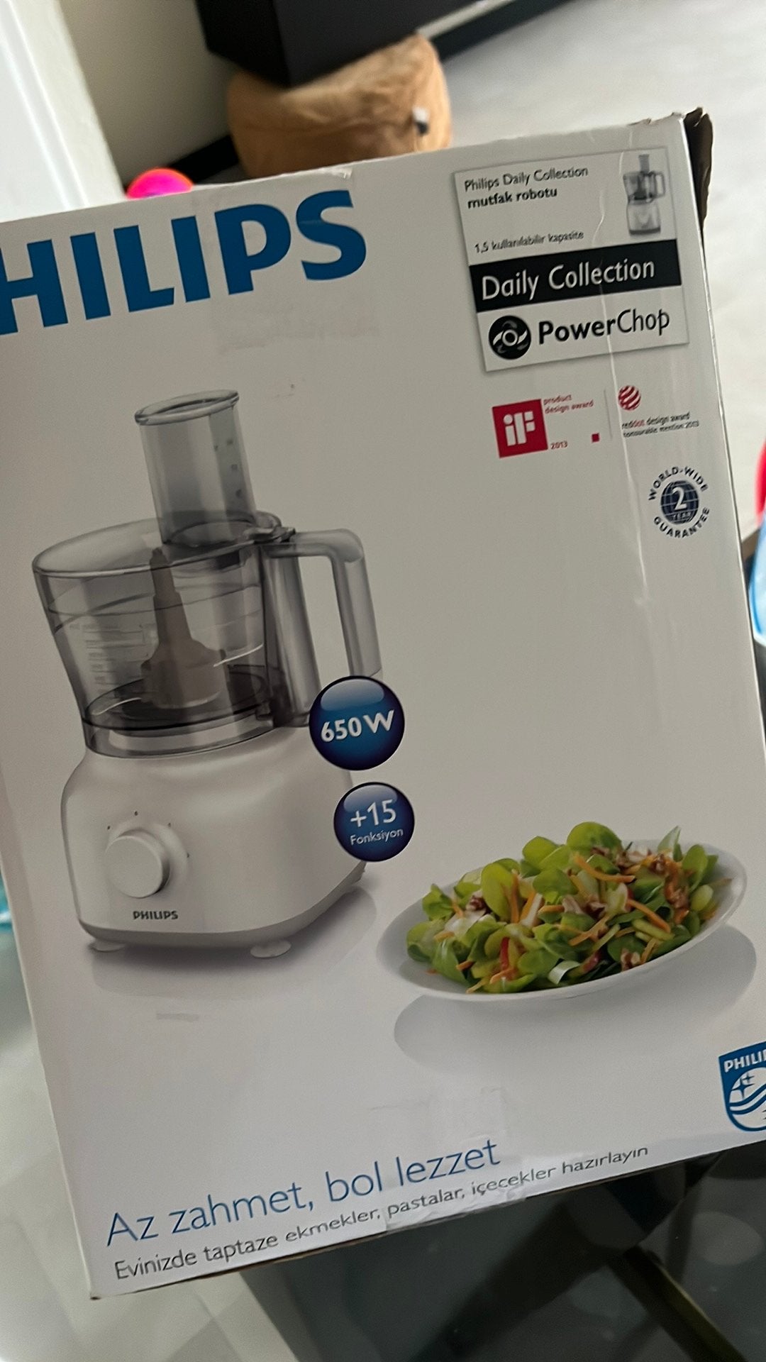 Philips food processor, Ophalen of Verzenden, Zo goed als nieuw, 3 snelheden of meer