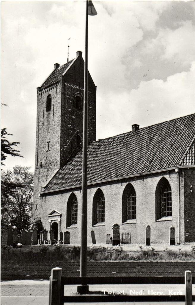 Twijzel, Ned. Herv. Kerk - ongelopen, Verzamelen, Ansichtkaarten | Nederland, Ophalen of Verzenden, 1960 tot 1980, Ongelopen, Friesland