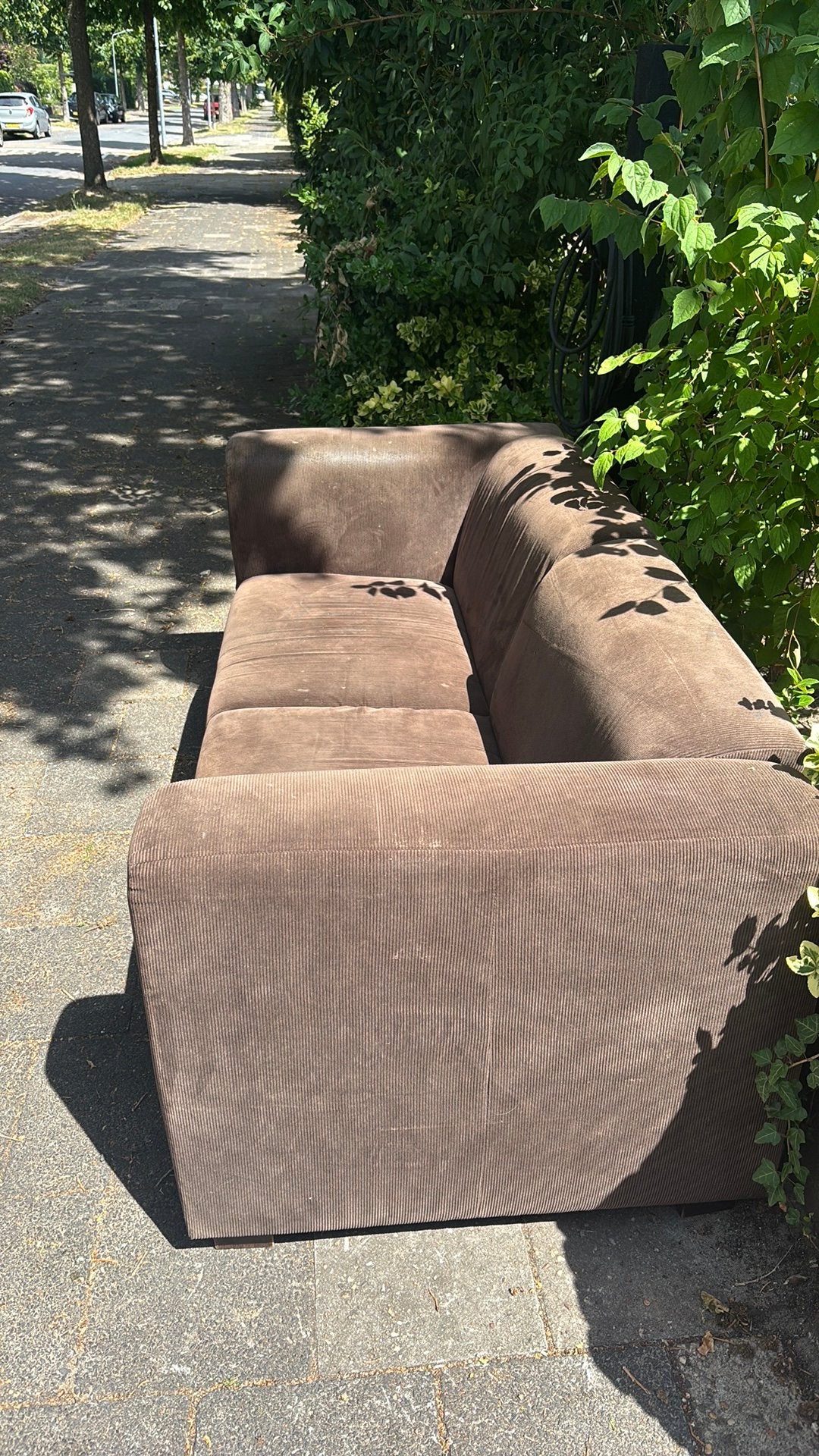 Bank gratis op te halen, Ophalen, Gebruikt, Ribstof, 150 tot 200 cm