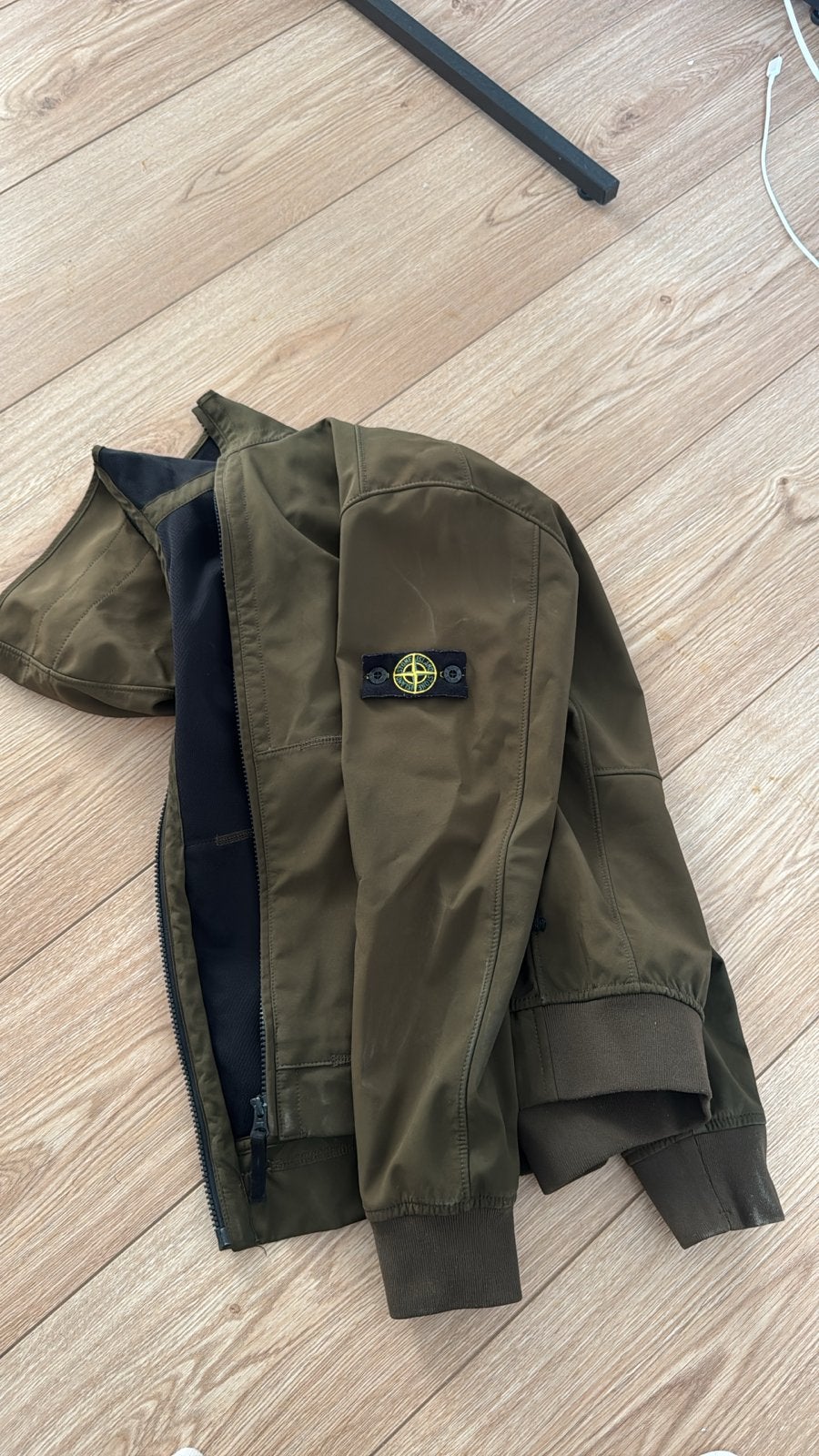 Stone Island Soft Shell Junior Jas Maat 152/12, Kinderen en Baby's, Kinderkleding | Overige, Ophalen of Verzenden, Gebruikt, Jongen