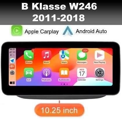 Mercedes B Klasse 2011-2018 carplay navigatie android 14 dab, Ophalen of Verzenden, Nieuw