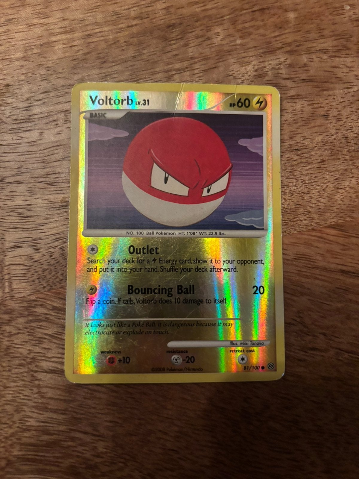 Voltorb 81/100 Stormfront Pokémon Kaart, Ophalen of Verzenden, Zo goed als nieuw