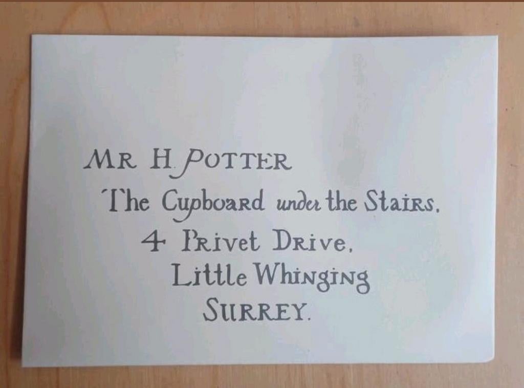 Toelatingsbrief hogwarts/zweinstein Harry Potter, Ophalen of Verzenden, Nieuw, Replica