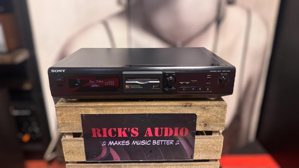 Sony MDS-JE320 • MD‑speler/recorder mét optische ingang, Refurbished, Ophalen of Verzenden, Info@ricks-audio.com, SONY MINIDISC SPELER/RECORDER