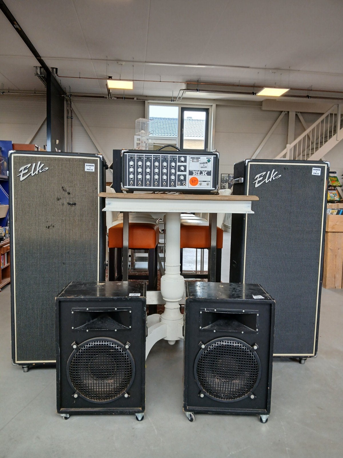 5-delige vintage audioset Elk inc., Gebruikt, 120 tot 150 watt, Overige typen, Ophalen