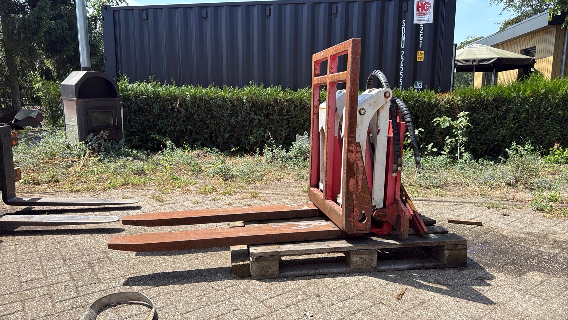 Uitschuifbaar vorkenbord met sideshift, 2000 tot 3000 kg, Ophalen, Hydraulisch, Heftruck