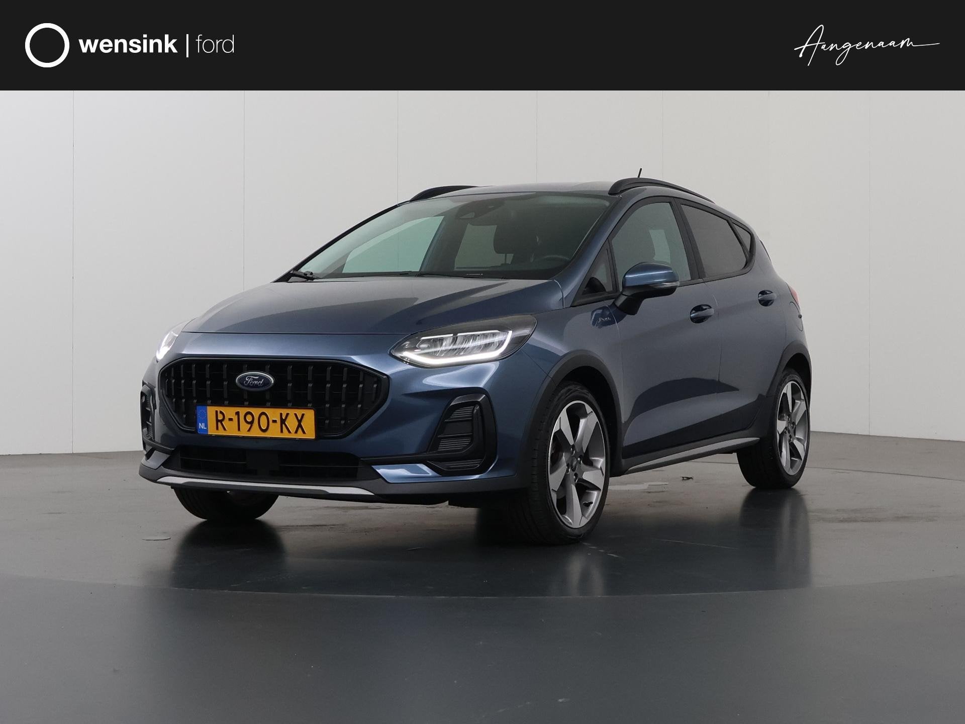 Ford Fiesta 1.0 EcoBoost Hybrid Active X | Navigatie | Winte, Auto's, Blauw, Origineel Nederlands, Bedrijf, 19 km/l