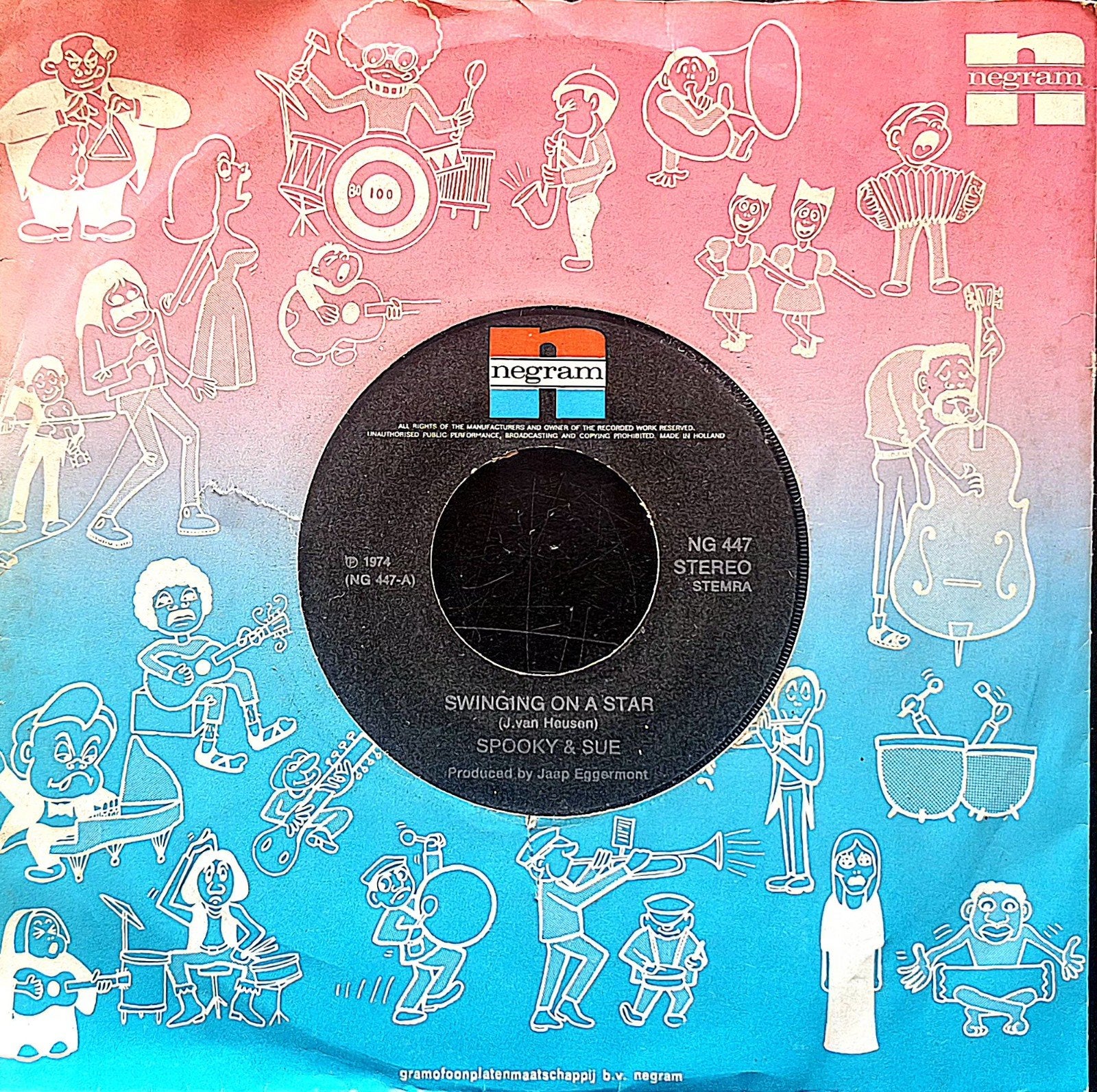 7"/SINGLE  SPOOKY & SUE - Swinging On A Star, Ophalen of Verzenden, Gebruikt, Pop