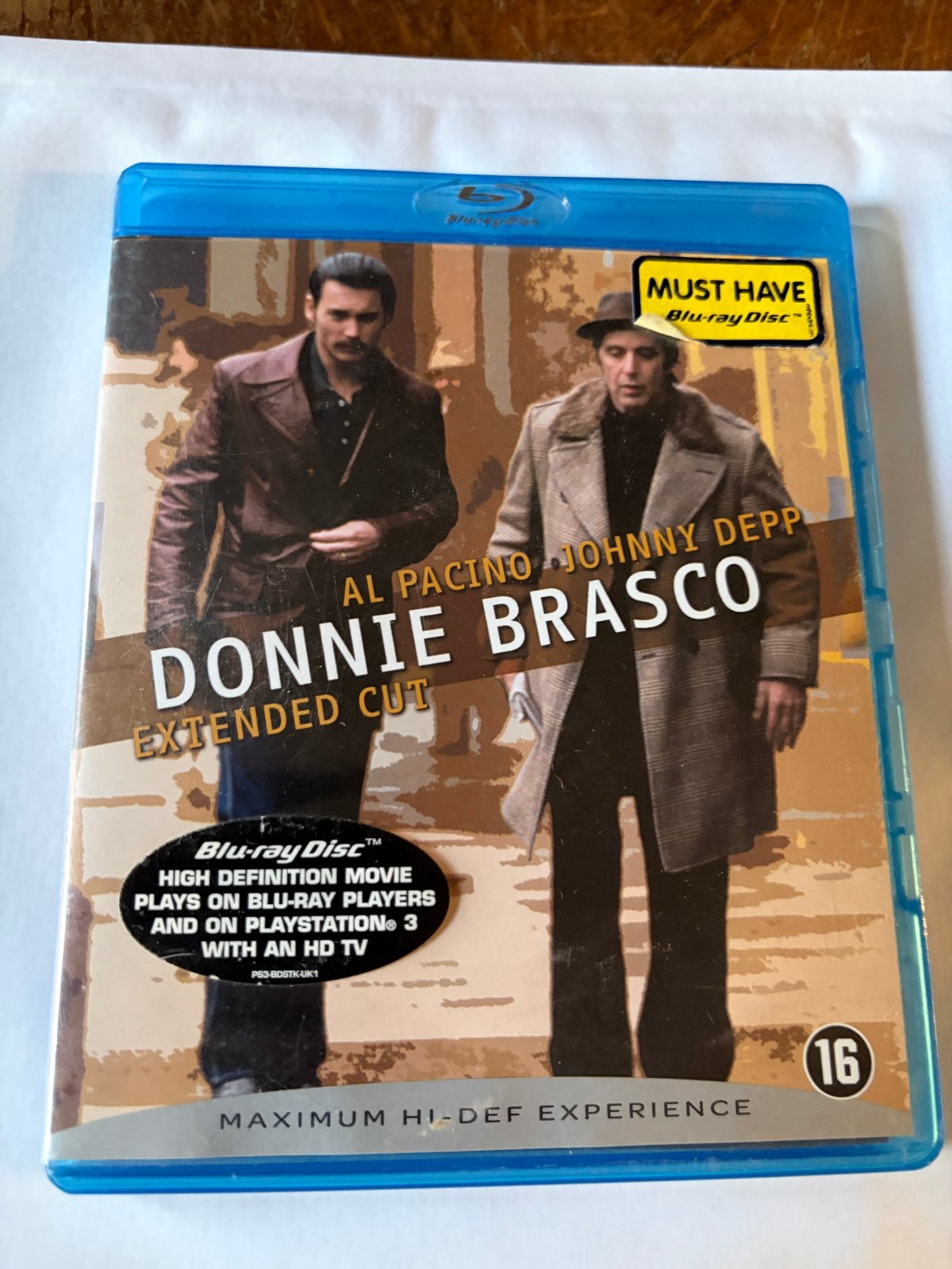 Donnie Brasco Extended Cut Blu-ray - Al Pacino, Johnny Depp, Ophalen of Verzenden, Gebruikt, Thrillers en Misdaad