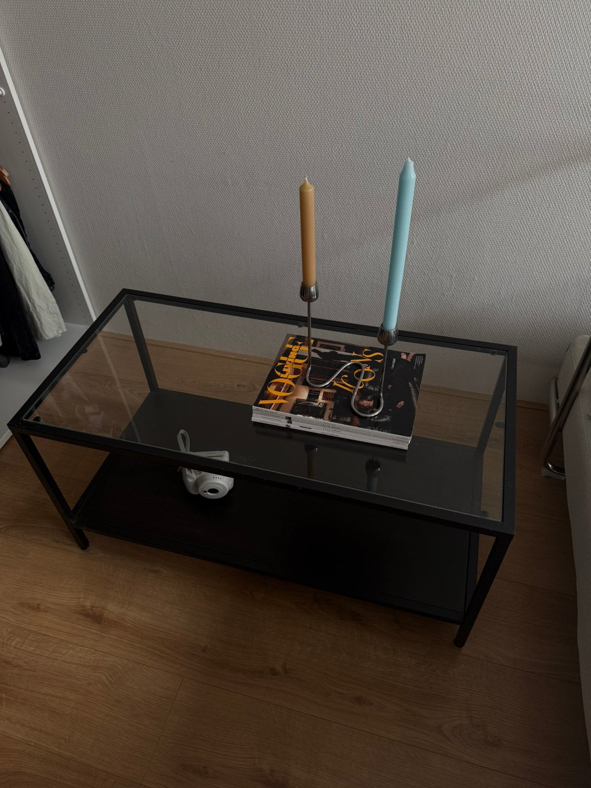 bijzettafeltje ikea moet snel weg !!, Minder dan 55 cm, Rond, Ophalen, 45 tot 60 cm
