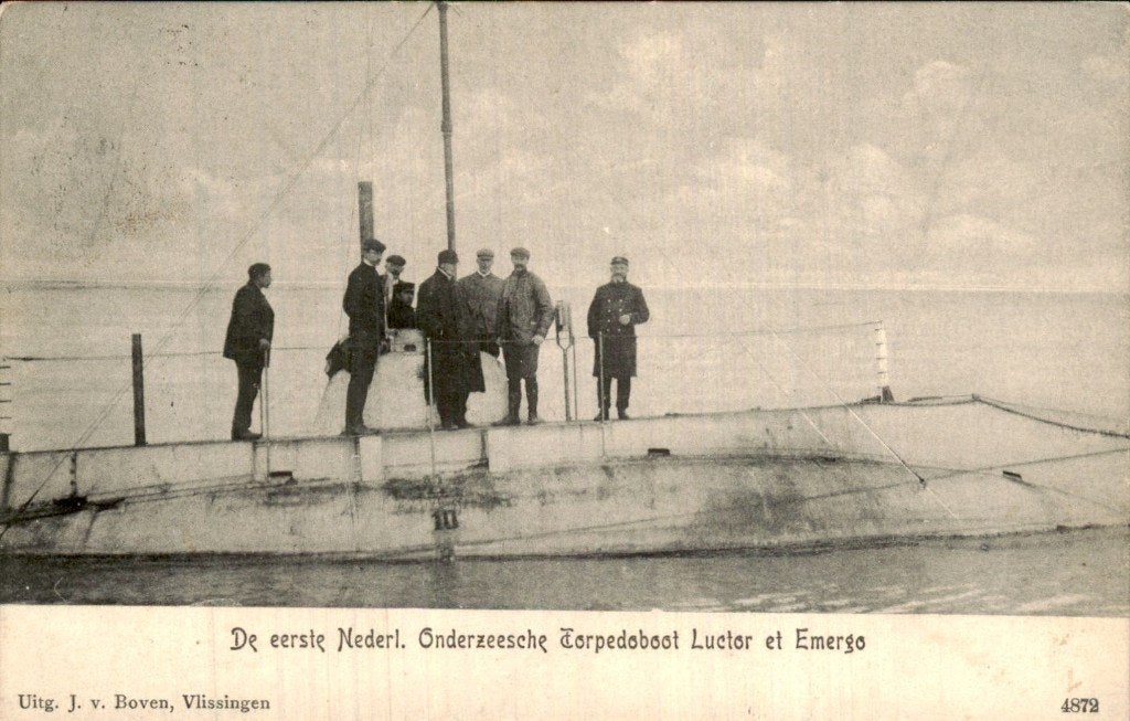 Vlissingen - Onderzeesche Torpedoboot - Luctor et Eergo, Ophalen of Verzenden, Voor 1920, Gelopen, Zeeland
