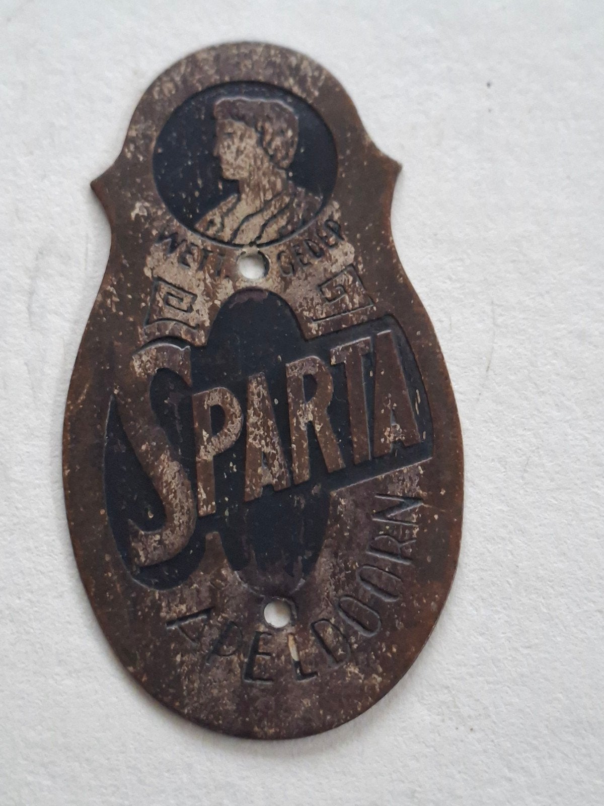 FIETSPLAATJE SPARTA APELDOORN, Ophalen of Verzenden, Gebruikt