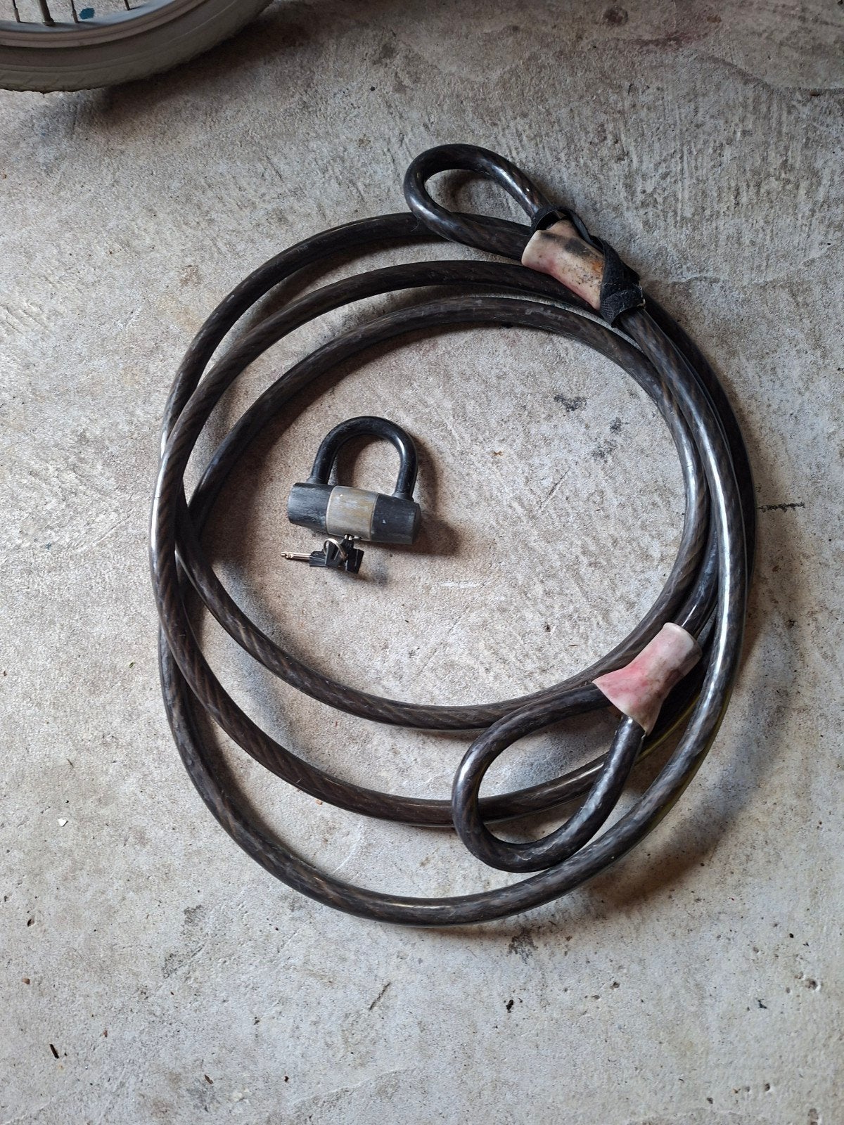 Double lock kabelslot  5 meter, Watersport en Boten, Ophalen
