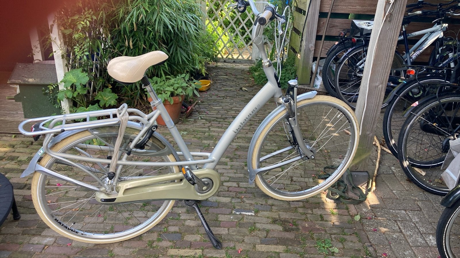 Batavus Mambo moederfiets - Grijsgroen, 7 versnellingen, Fietsen en Brommers, Fietsen | Dames | Moederfietsen, Zo goed als nieuw