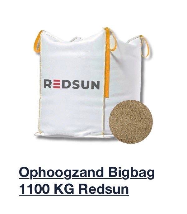 Ophoogzand Redsun in Bigbag, Tuin en Terras, Zand, Ophalen, Nieuw, Ophoogzand