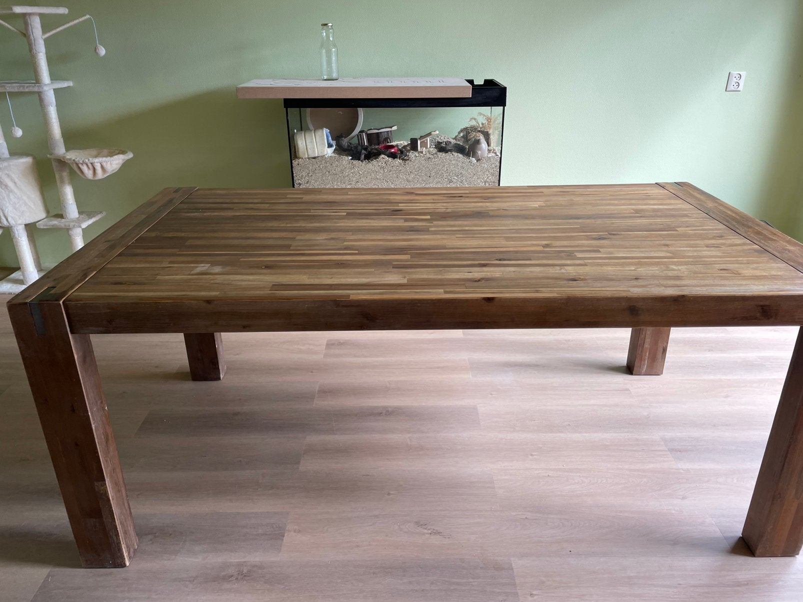 eettafel, Huis en Inrichting, Tafels | Eettafels, Ophalen, Gebruikt, 50 tot 100 cm, 150 tot 200 cm